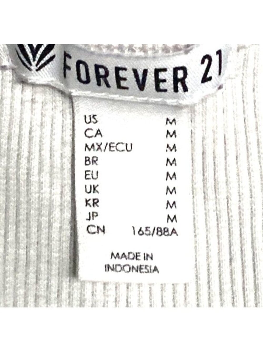 Forever 21 Medium Taupe Gray Ribbed Racerback Crop Tank Top Athleisure Core Chic - Picture 9 of 12
